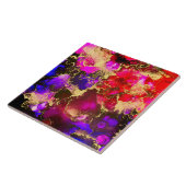 明るい赤紫色素晴らしアルコールイ絵画ンク タイル (側面)