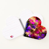 明るい赤紫色素晴らしアルコールイ絵画ンク ノートブック (内部)