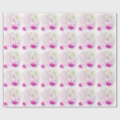 明るい赤紫色素晴らしアートピンクパープルラッピング ラッピングペーパー (フラット)