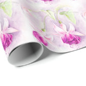 明るい赤紫色素晴らしアートピンクパープルラッピング ラッピングペーパー (ロールコーナー)