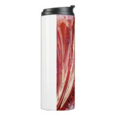 明るい赤紫色羽毛 タンブラー (回転左)