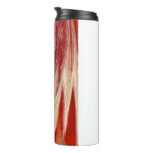 明るい赤紫色羽毛 タンブラー (回転右)