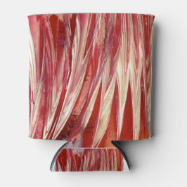 明るい赤紫色羽毛 缶クーラー