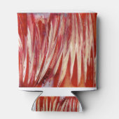 明るい赤紫色羽毛 缶クーラー (裏面)