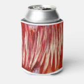 明るい赤紫色羽毛 缶クーラー (缶裏面)