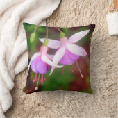 明るい赤紫色花装飾用クッション クッション (ブランケット)