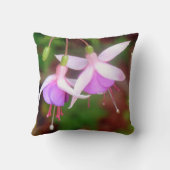 明るい赤紫色花装飾用クッション クッション (裏面)