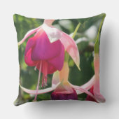 明るい赤紫色花 アウトドアクッション (裏面)