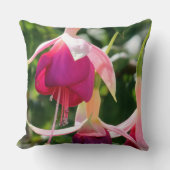 明るい赤紫色花 クッション (正面)