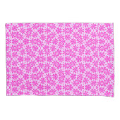 明るい赤紫色花 枕カバー (正面)