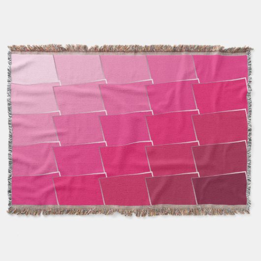 明るい赤紫色1 スローブランケット (正面)