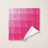 明るい赤紫色1 バスタオルセット (ウォッシュタオル)