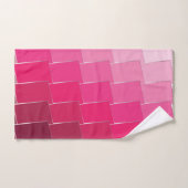 明るい赤紫色1 バスタオルセット (ハンドタオル)