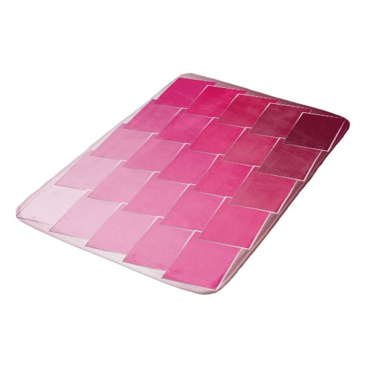 明るい赤紫色1 バスマット (アングル)