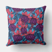 明るい赤紫色 クッション (裏面)