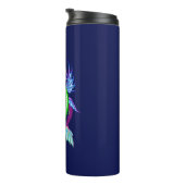 明るい赤紫色&グリーンウォーター・ドラゴン タンブラー (回転右)