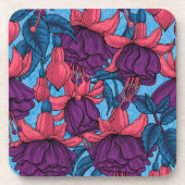 明るい赤紫色 コースター (正面)