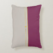 明るい赤紫色&タウペヘブン アクセントクッション (正面(垂直))