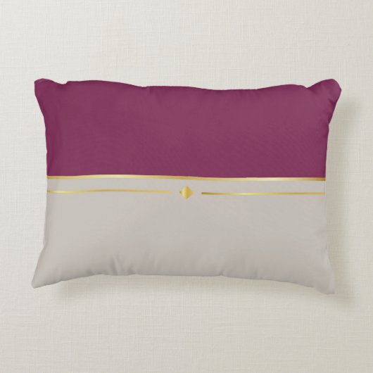 明るい赤紫色&タウペヘブン アクセントクッション (裏面)