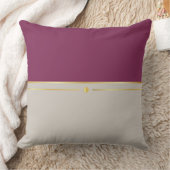 明るい赤紫色&タウペヘブン クッション (ブランケット)