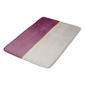 明るい赤紫色&タウペヘブン バスマット (アングル)