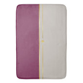 明るい赤紫色&タウペヘブン バスマット (正面縦)