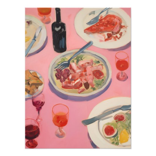 明るい赤紫色 フォトプリント            (正面)