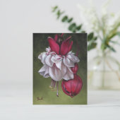 明るい赤紫色 ポストカード (スタンド正面)