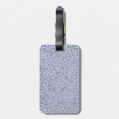 明るい赤紫色·ポルカ·ドット·ハートズ ラゲッジタグ (裏面縦)