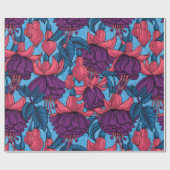 明るい赤紫色 ラッピングペーパー (フラット)