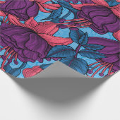 明るい赤紫色 ラッピングペーパー (角)