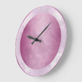 明るい赤紫色 ラージ壁時計 (傾斜)