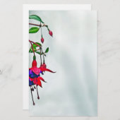 明るい赤紫色 便箋 (正面/裏面)