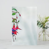 明るい赤紫色 便箋 (スタンド正面)