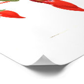 明るい赤紫色'（昆虫）オオカバマダラ、モナーク' ポスター (角)