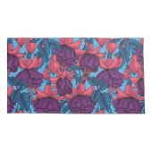 明るい赤紫色 枕カバー (裏面-左)