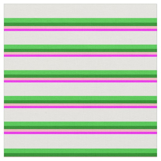 明るい赤紫色、淡いピンク、緑、石灰緑、白 ファブリック (クローズアップ)