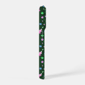 明るい赤紫色 – 緑 iPhoneケース (右側面)