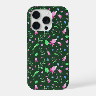 明るい赤紫色 – 緑 iPhone 15 PROケース
