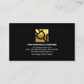 明るい赤色の稲妻の電気修理 名刺 (裏面)