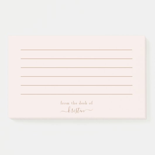 明るい赤面が並んだデスクカスタムから ポストイット (正面)