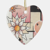 明るい赤面Ormament セラミックオーナメント (右)