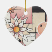 明るい赤面Ormament セラミックオーナメント (裏面)