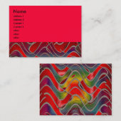 明るい赤 名刺 (正面/裏面)