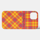 明るい赤、黄、青の格子縞iPad Mini ケース Case-Mate iPhoneケース (裏面 (横))