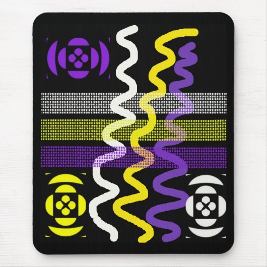 明るい軽く揺らして下さい マウスパッド (正面)