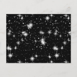 明るい輝く星の宇宙 ポストカード