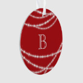 明るい輝メリーきモノグラムクリスマスフォト オーナメント (正面)