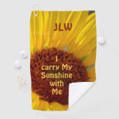 明るい運ひまわり ゴルフタオル (インサイチュ)