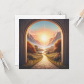 明るい道（箴言4:18 ESV） カード (正面/裏面インサイチュ)